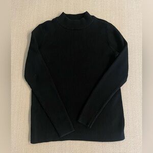 Karen Scott Black Mockneck Turtleneck